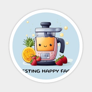 Fruit Juicer Resting Happy Face Funny Health Novelty Magnet